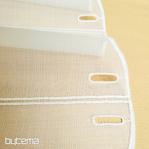 Modern woven Curtain V52 white