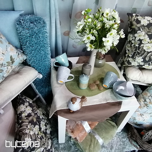 Decorative fabric LEIRE turquoise