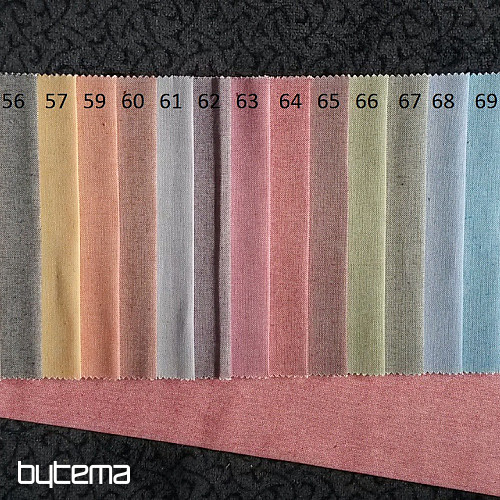 Decorative fabric LINEN PASTEL gray light 71