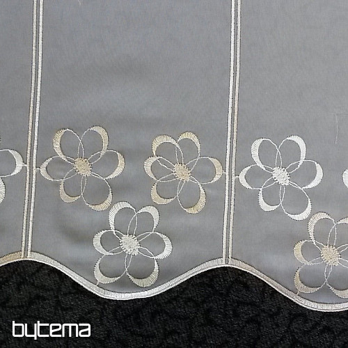 Brise-bise woven curtain V2914 white