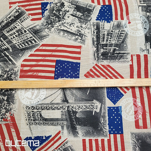 Decorative fabric AMERICA