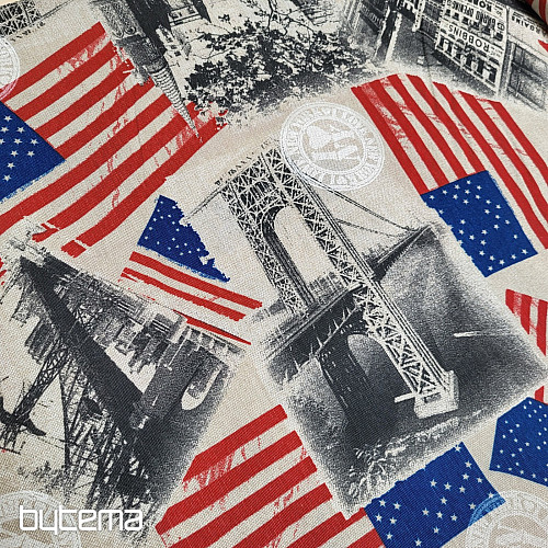 Decorative fabric AMERICA