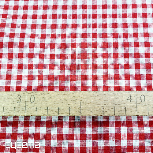 Decorative fabric KANAFAS red 0.5x0.5 cm