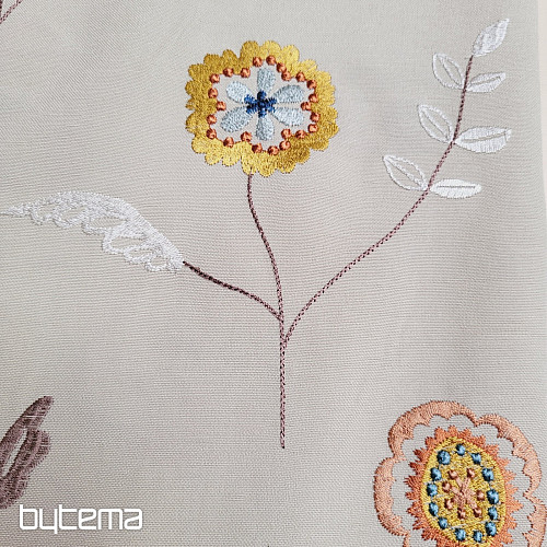 Embroidered decorative fabric flowers RICHMOND multi