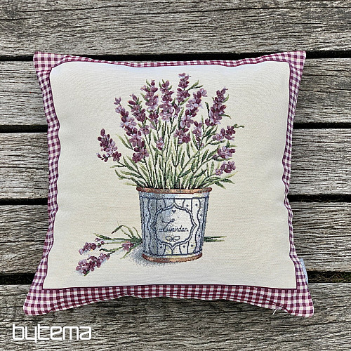 Tapestry cushion cover FLOWERS FROM PROVENCE LAVENDER