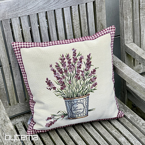 Tapestry cushion cover FLOWERS FROM PROVENCE LAVENDER