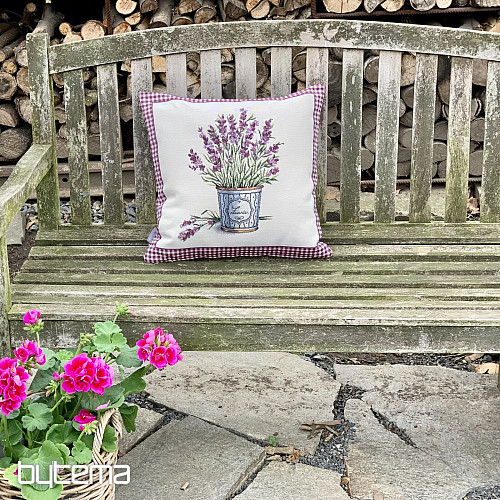 Tapestry cushion cover FLOWERS FROM PROVENCE LAVENDER