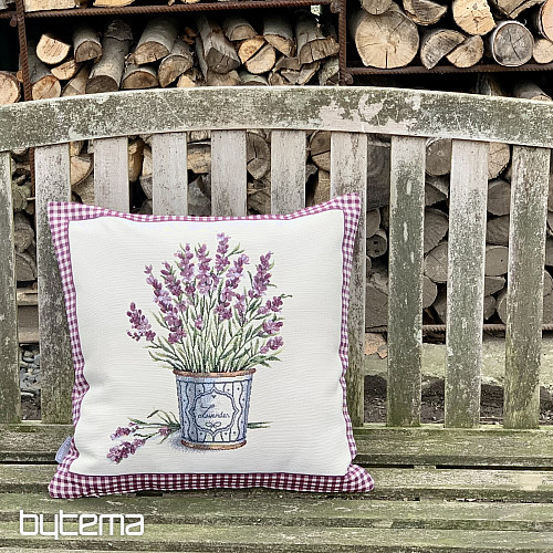 Tapestry cushion cover FLOWERS FROM PROVENCE LAVENDER