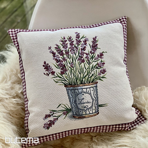 Tapestry cushion cover FLOWERS FROM PROVENCE LAVENDER