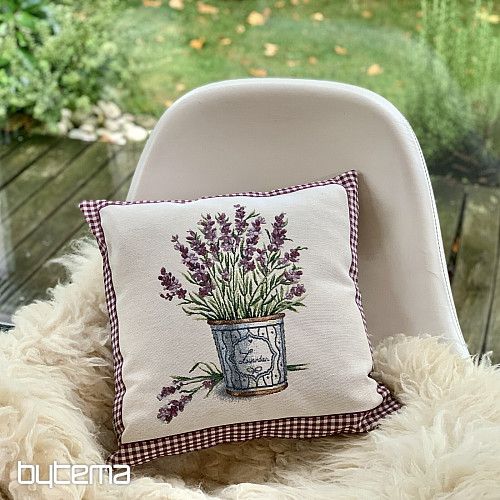 Tapestry cushion cover FLOWERS FROM PROVENCE LAVENDER