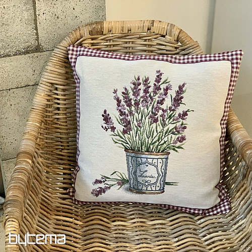 Tapestry cushion cover FLOWERS FROM PROVENCE LAVENDER