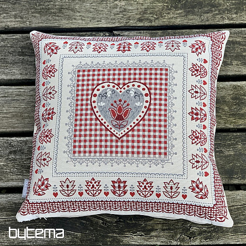 Tapestry cushion cover HEART LACE