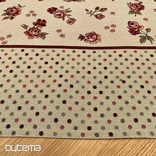 Tapestry tablecloth and scarf ROSES