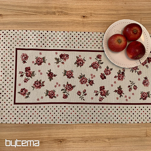 Tapestry tablecloth and scarf ROSES