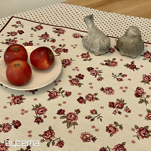 Tapestry tablecloth and scarf ROSES