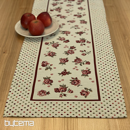 Tapestry tablecloth and scarf ROSES
