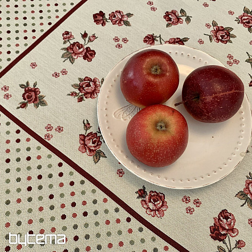 Tapestry tablecloth and scarf ROSES