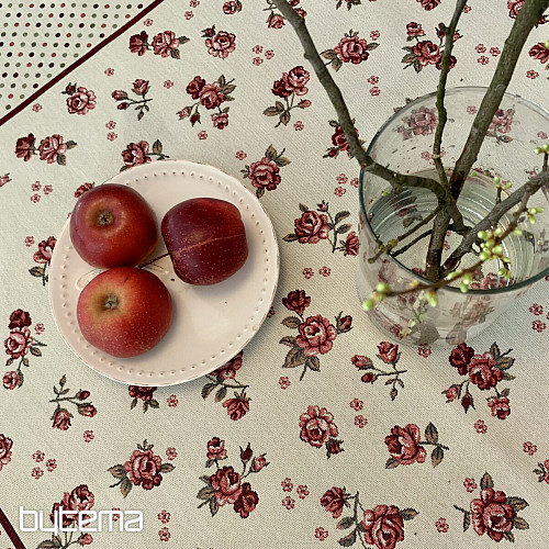 Tapestry tablecloth and scarf ROSES