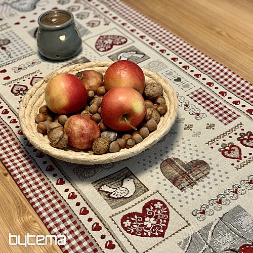 Tapestry tablecloth and scarf HEART OF NATURE