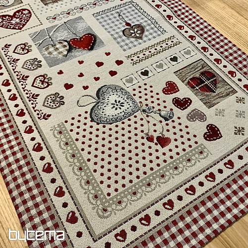 Tapestry tablecloth and scarf HEART OF NATURE
