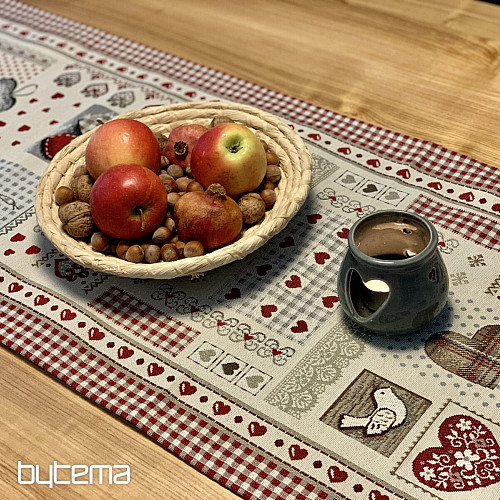 Tapestry tablecloth and scarf HEART OF NATURE