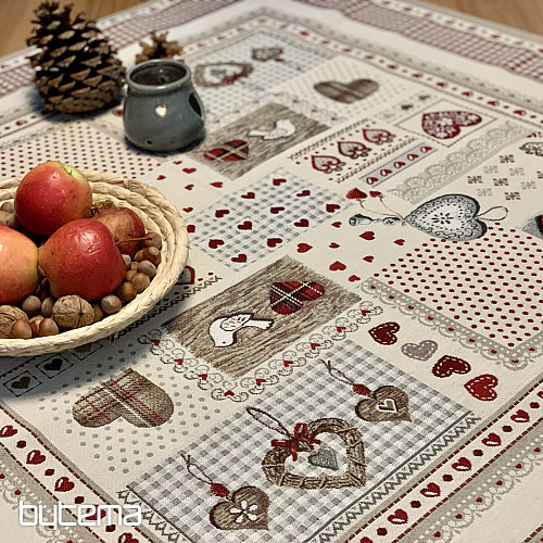 Tapestry tablecloth and scarf HEART OF NATURE