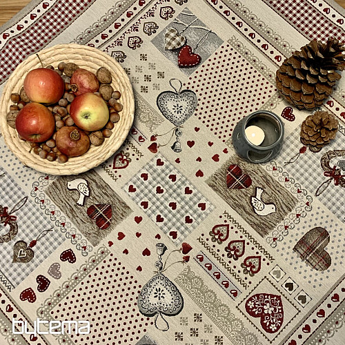 Tapestry tablecloth and scarf HEART OF NATURE