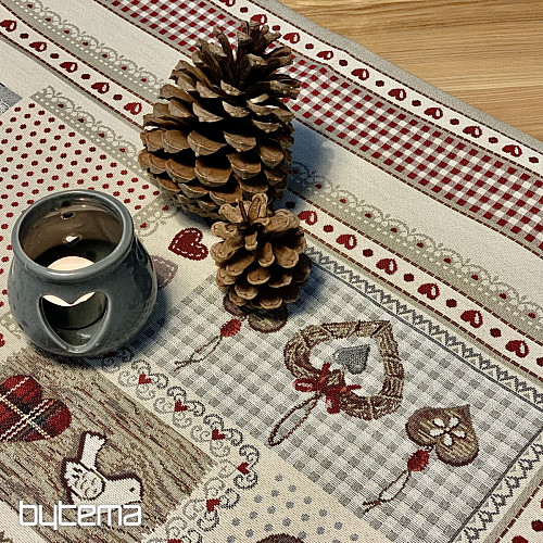 Tapestry tablecloth and scarf HEART OF NATURE