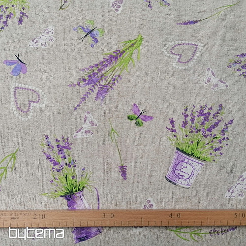 Decorative fabric LAVENDER Iilac
