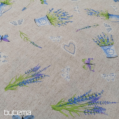Decorative fabric LAVENDER blue
