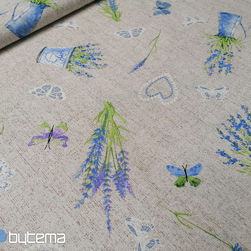 Decorative fabric LAVENDER blue