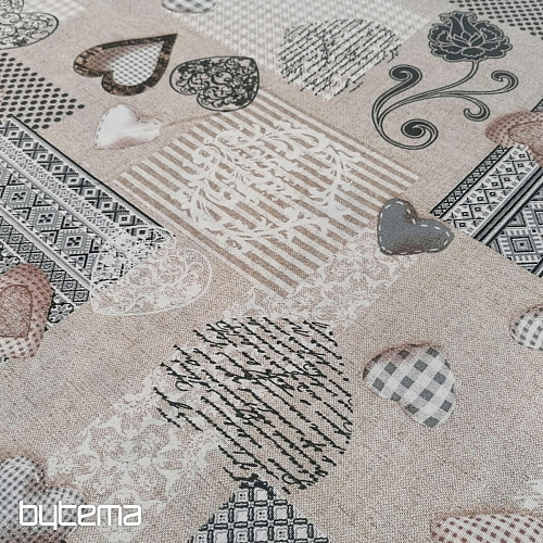 Decorative fabric MAX LOVE grey