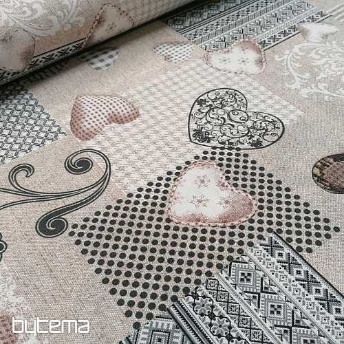 Decorative fabric MAX LOVE grey