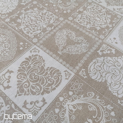 Decorative fabric AMORE BLANCO