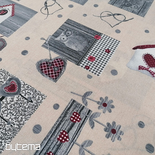 Decorative fabric ZERMAT bordo