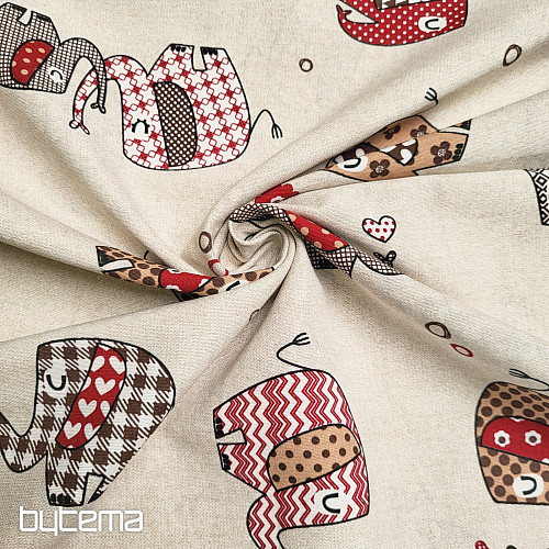 Decorative fabric ELEPHANTS