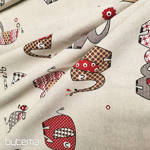 Decorative fabric ELEPHANTS