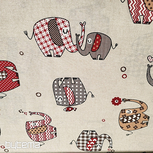 Decorative fabric ELEPHANTS