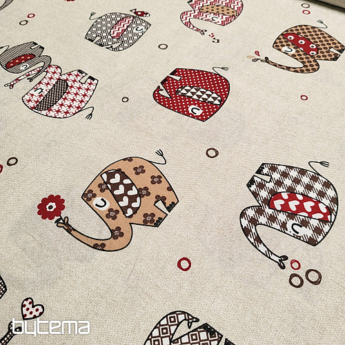 Decorative fabric ELEPHANTS