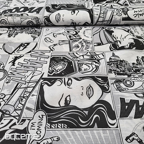 Decorative fabric COMICS SPACE