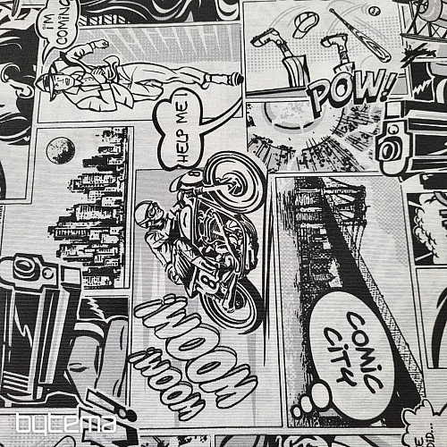 Decorative fabric COMICS SPACE