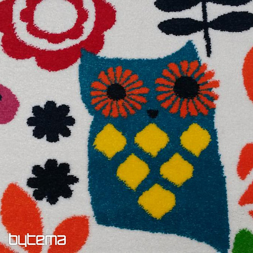 Children carpet CITY OWLS multi