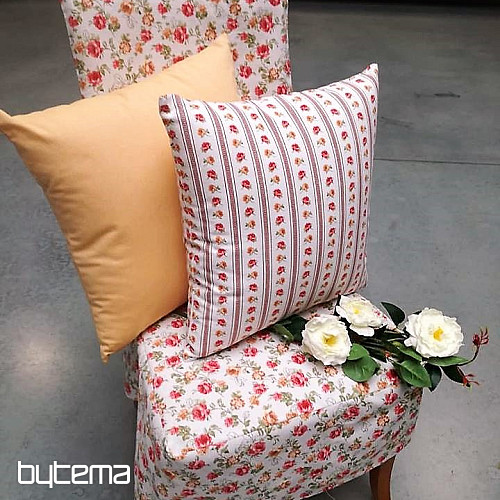 Decorative fabric ESTER roses red combination