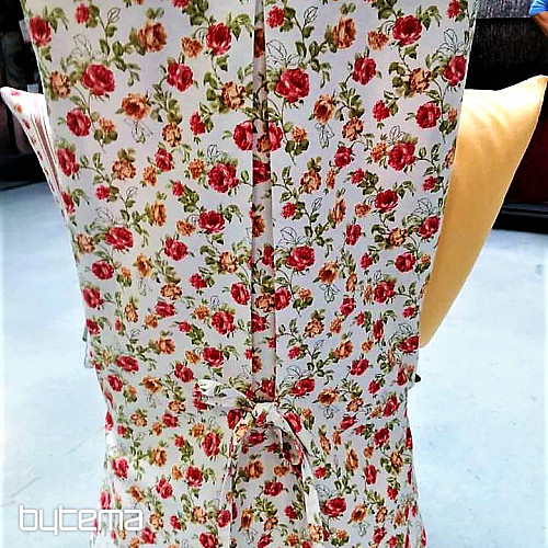 Decorative fabric ESTER roses red combination