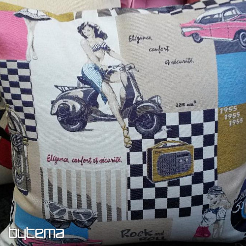 Decorative pillow SCOOTER RETRO design