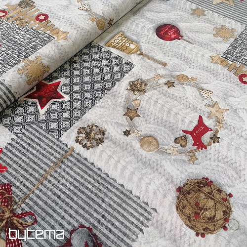 Decorative fabric NEVADA red