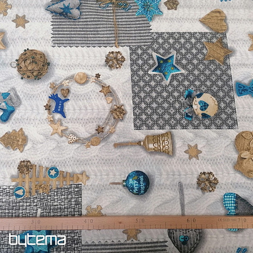 Decorative fabric NEVADA blue