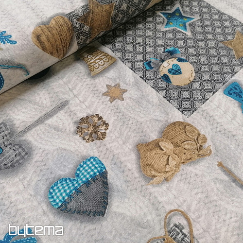 Decorative fabric NEVADA blue