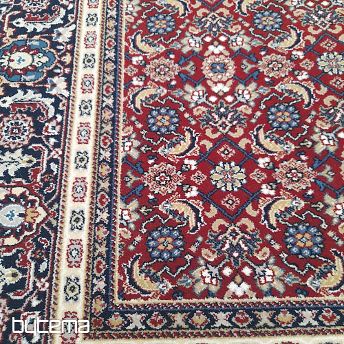 Woolen classic carpet ORIENT allover red pattern