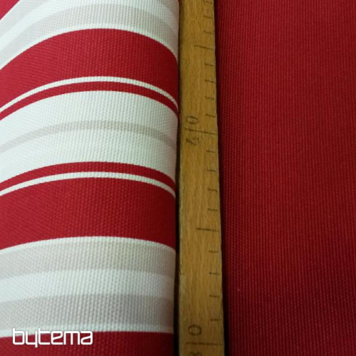 Decorative fabric Stripe red